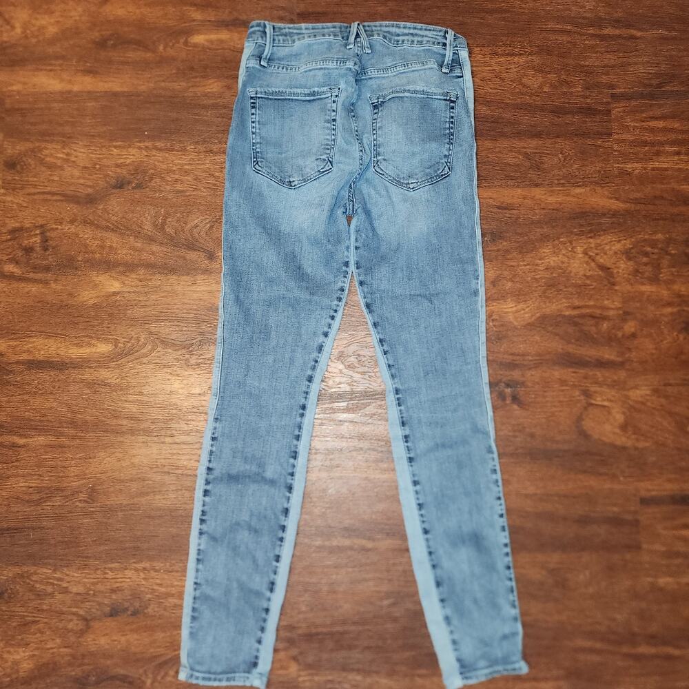Good American Good Waist Two-Toned High Rise Skinny Jeans, Size 2/26 - Picture 6 of 10